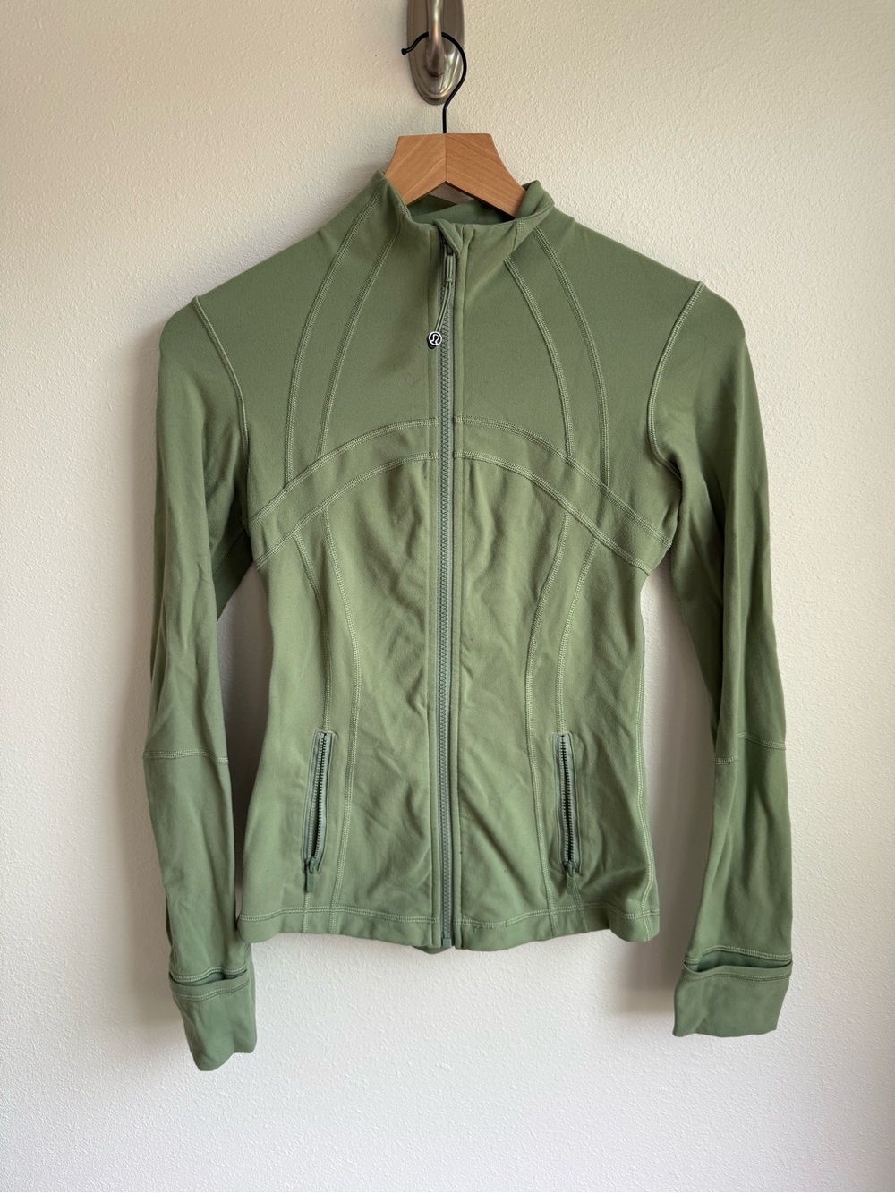 Lululemon Define Green Zip-Front Athletic Jacket
